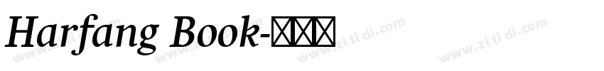 Harfang Book字体转换